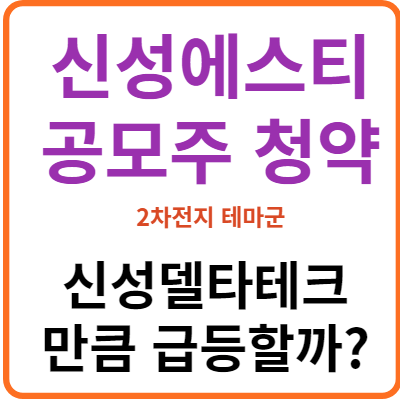 신성에스티 공모주