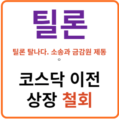 틸론 상장철회