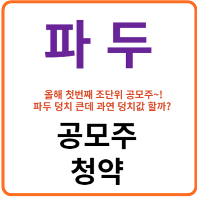 파두 공모주